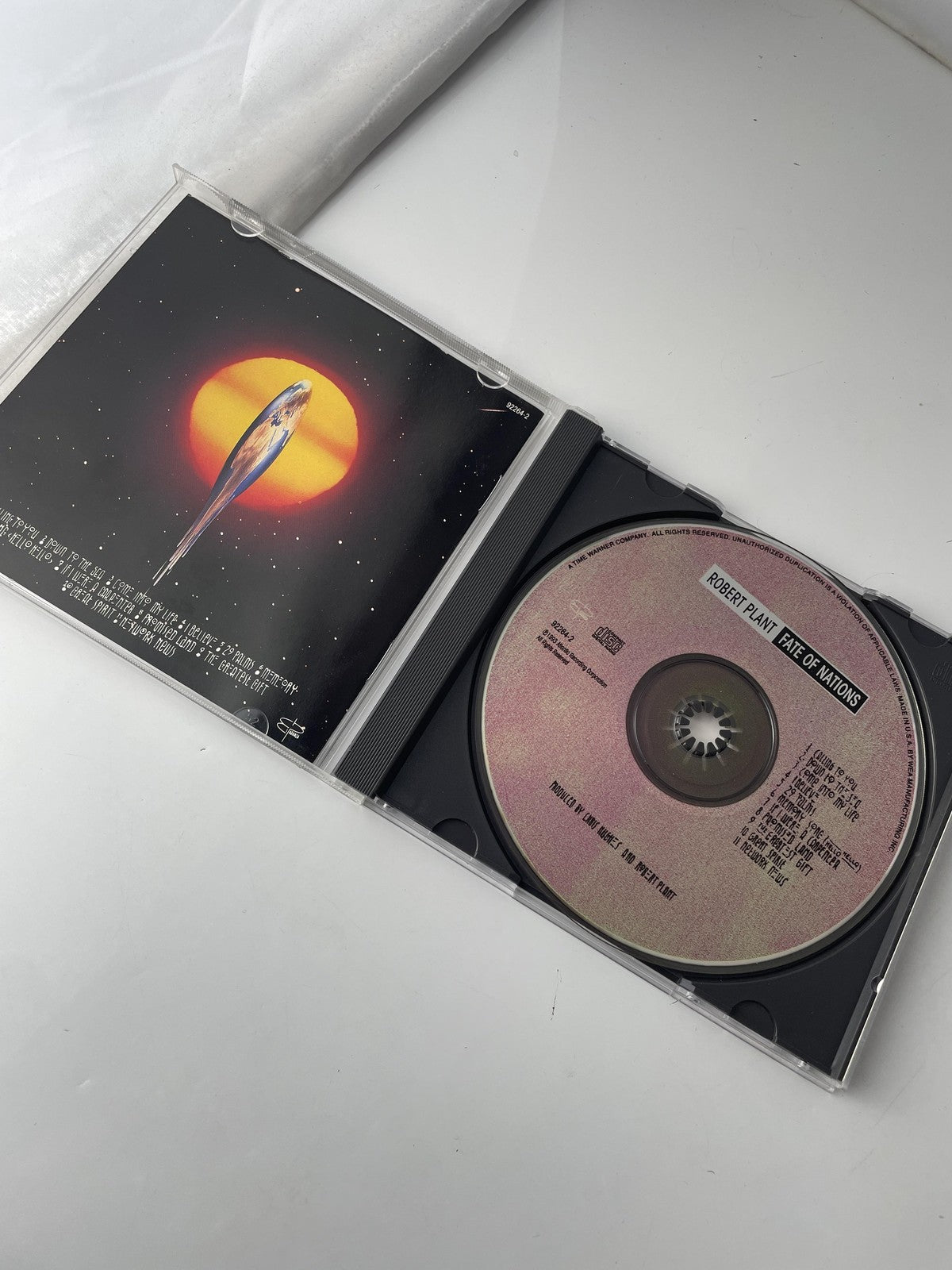 Vintage 1993 Robert Plant CD Fate of Nations Rock Es Paranza Atlantic 92264-2