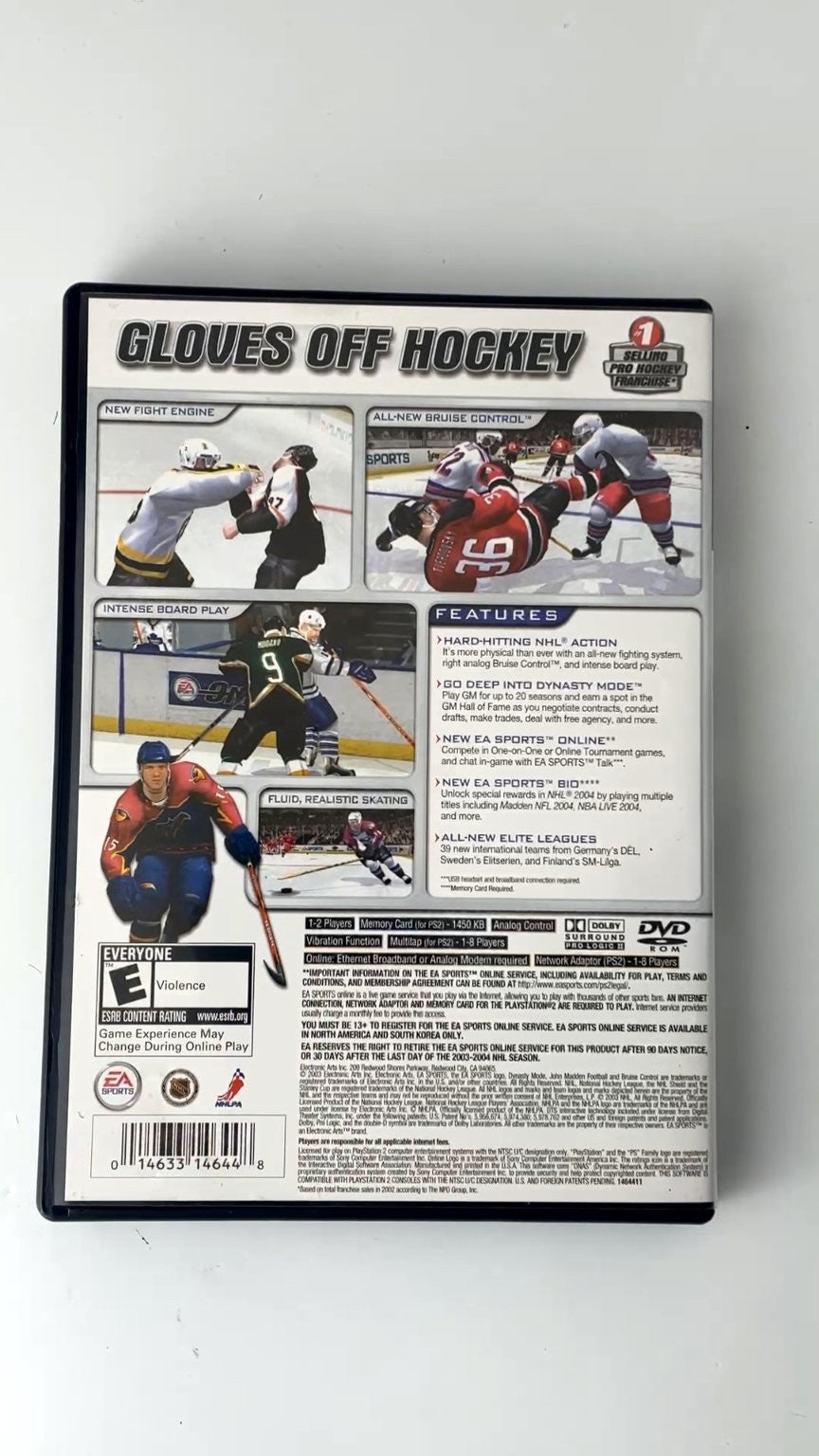 NHL 2004 PlayStation 2 Video Game EA Sports Hockey game CIB TESTED