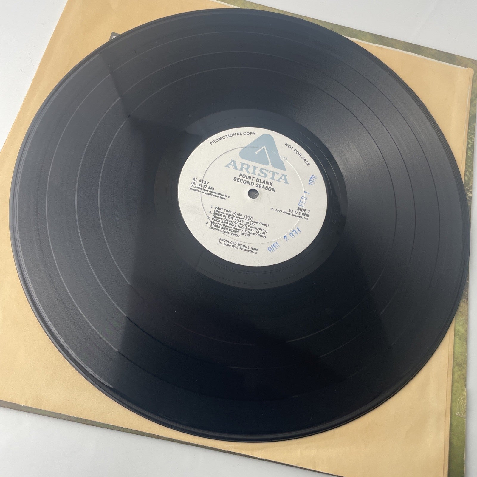 POINT BLANK Second Season ARISTA LP VG+ promo d White Label Vinyl Record