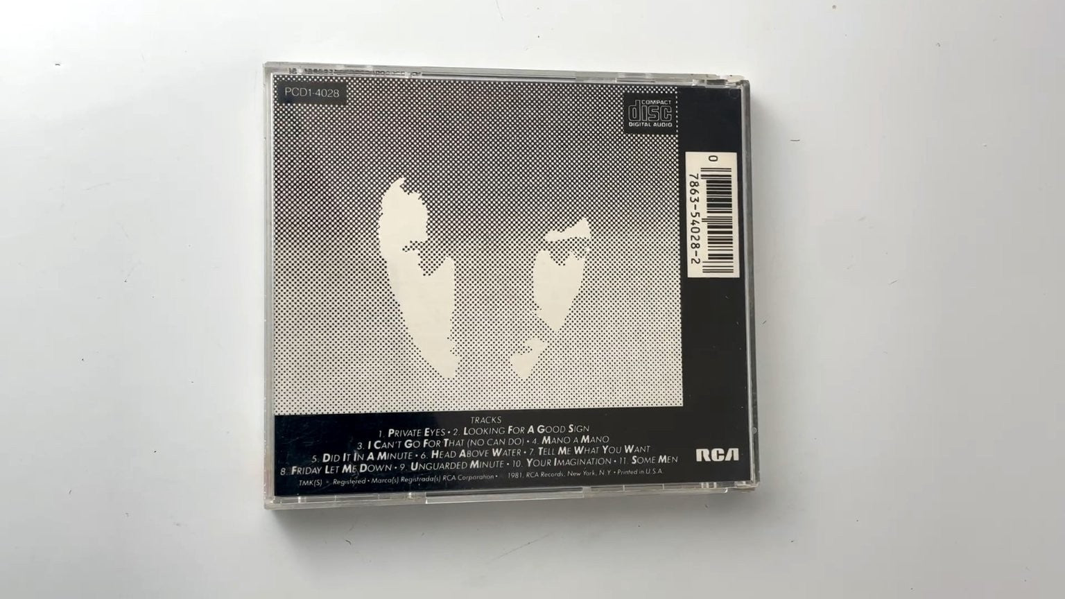 Daryl Hall John Oates - Private Eyes CD 1981 RCA Pop Rock Hits