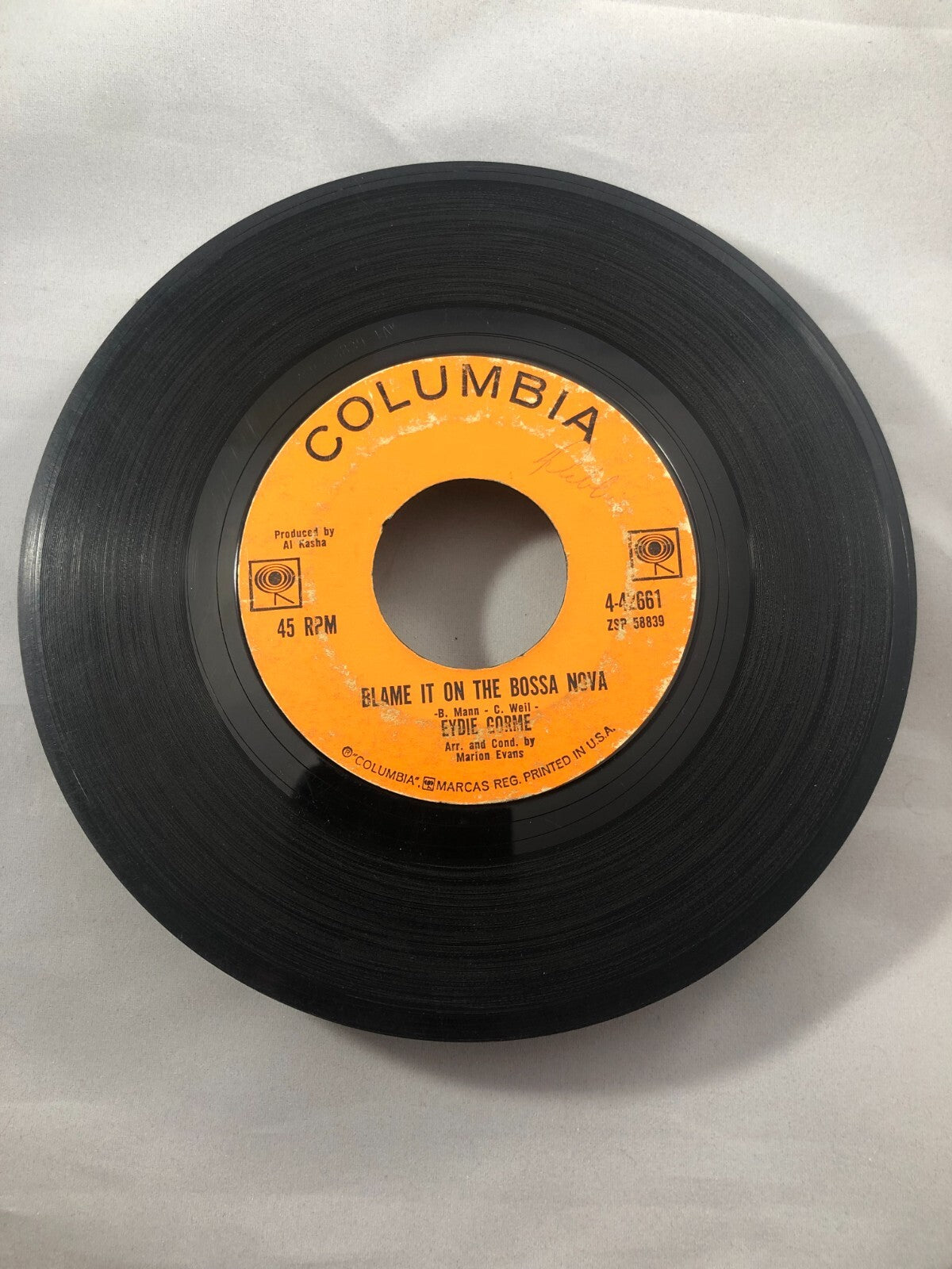 Eydie Gorme Blame it on the bossa nova/guess I should have loved him more 45 G