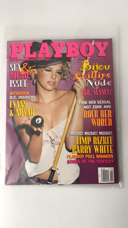 Playboy April 2000 Bijou Phillips Nude Music Sex Issue
