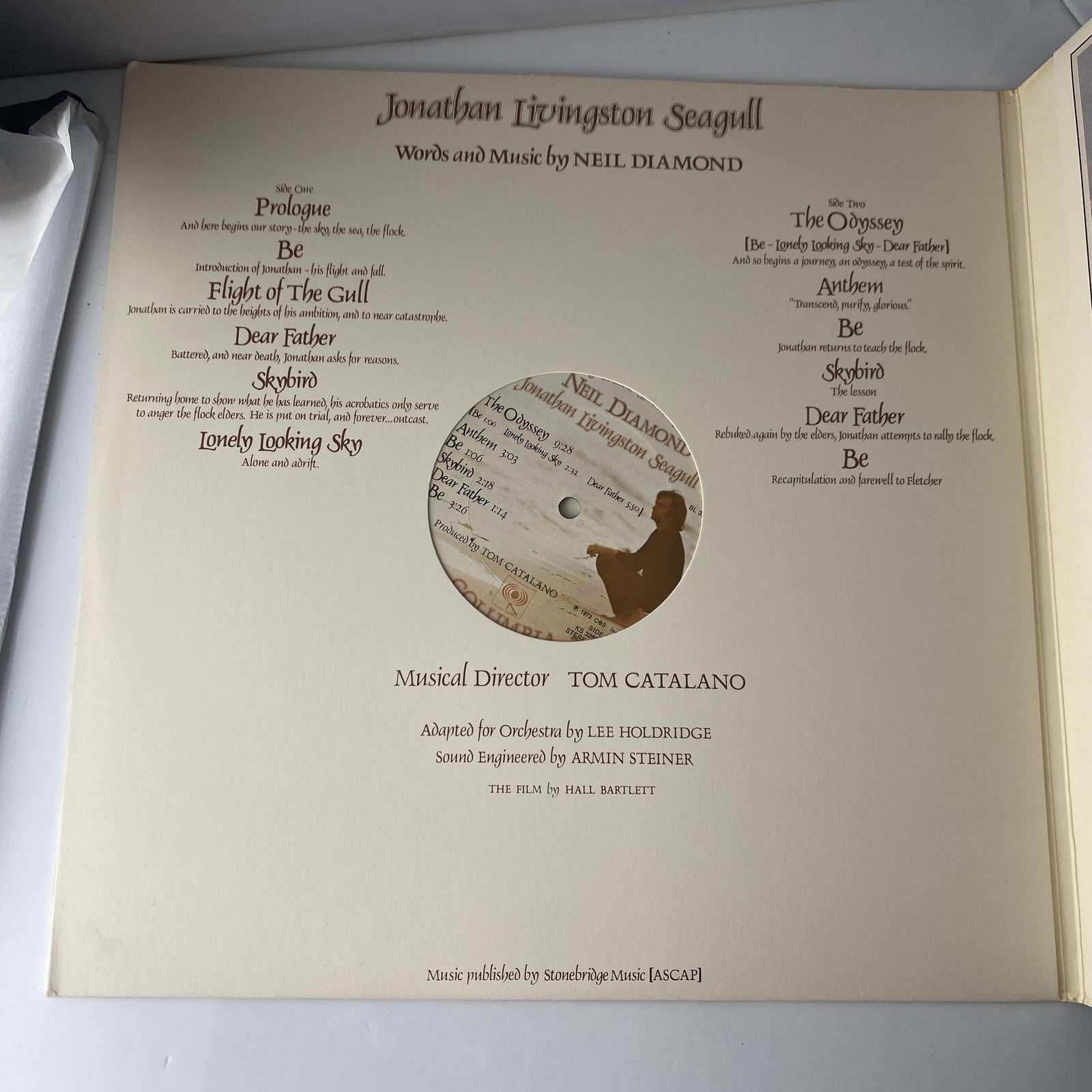 Vintage Neil Diamond Jonathan Livingston Seagull 12" Vinyl LP Columbia OST