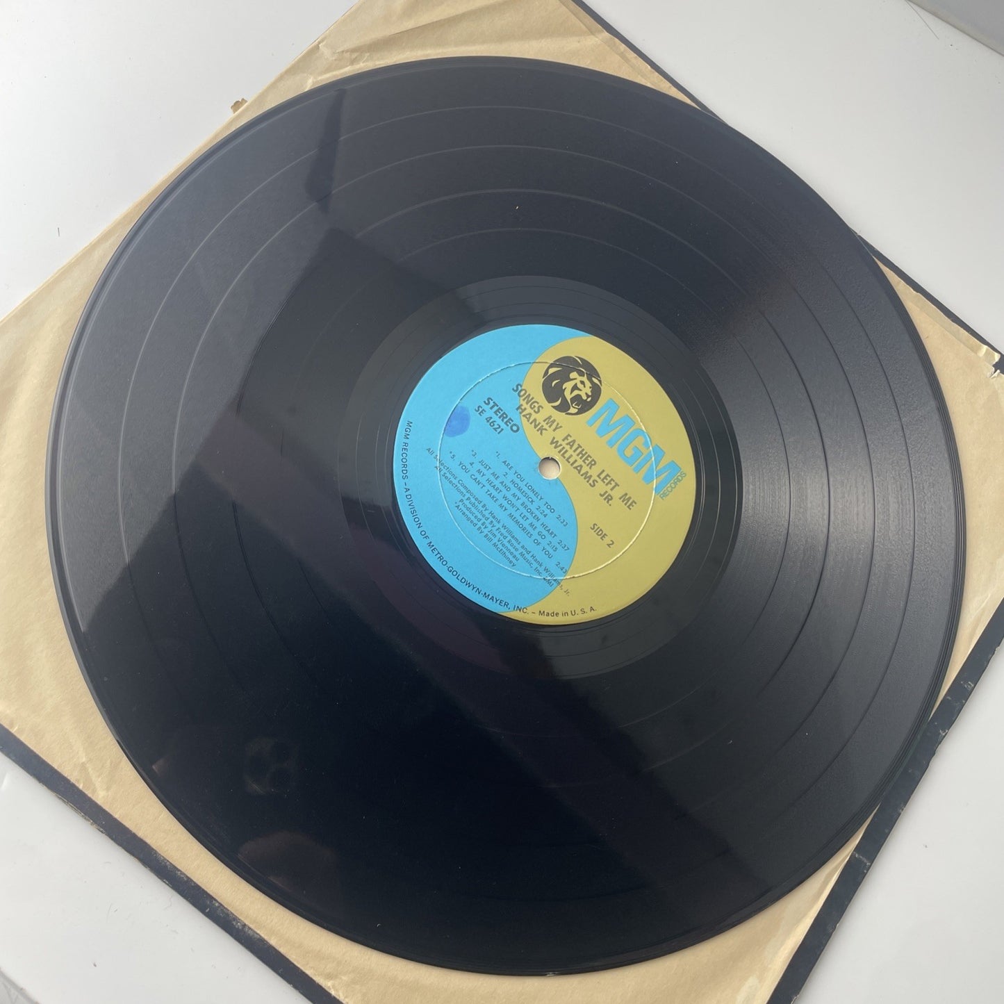 Hank Williams Jr. Songs My Father Left Me MGM Records SE-4621 1969 Vinyl LP