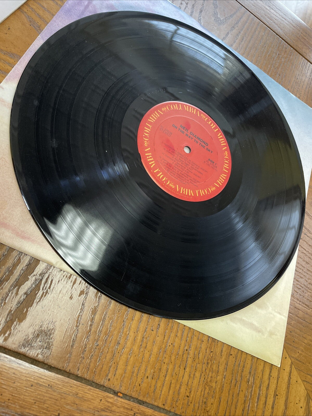 PROMO Neil Diamond - On The Way To The Sky Vinyl LP 1981 Columbia Records VG