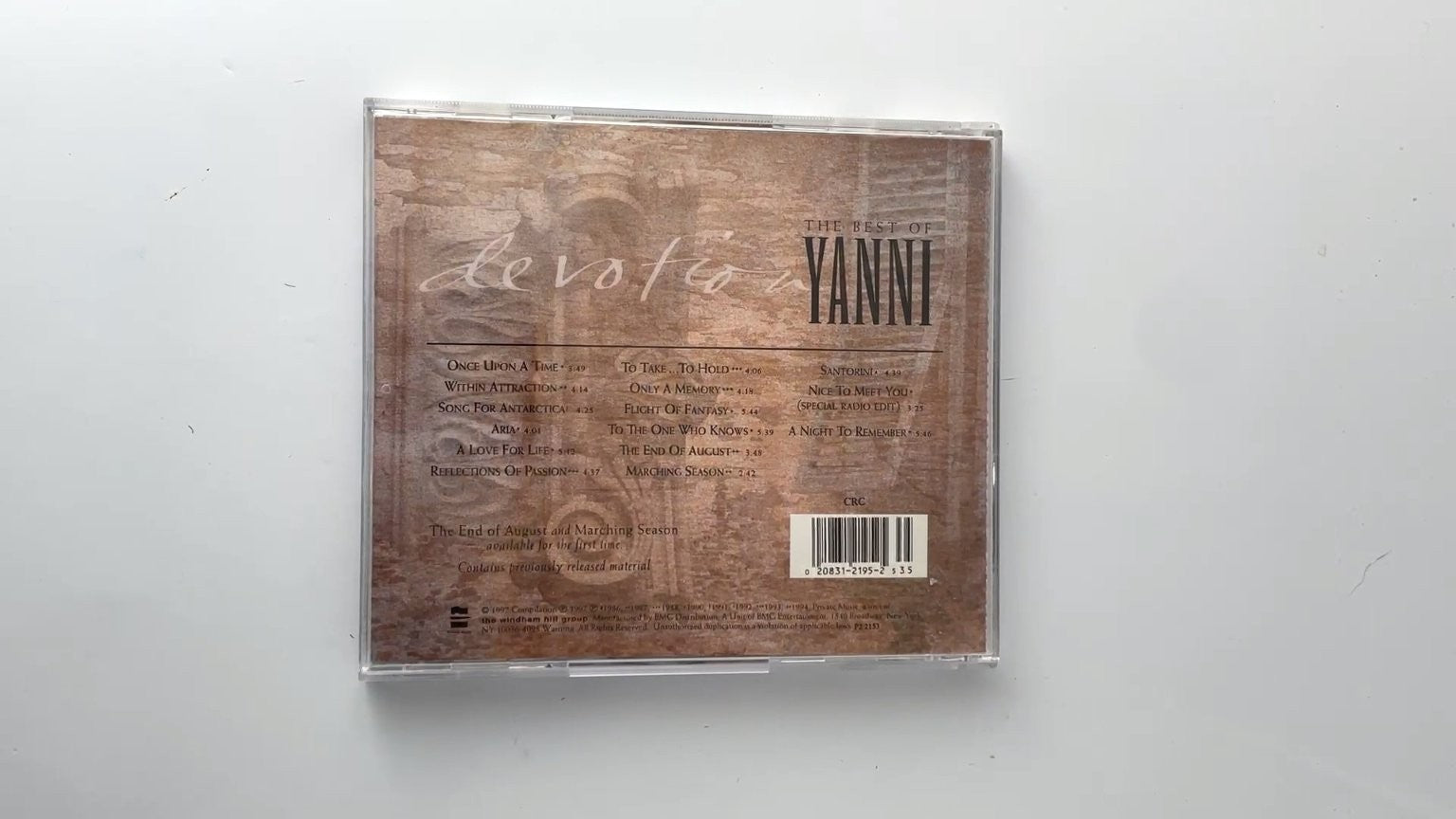 Yanni - Devotion The Best Of CD 1997 New Age Private Music