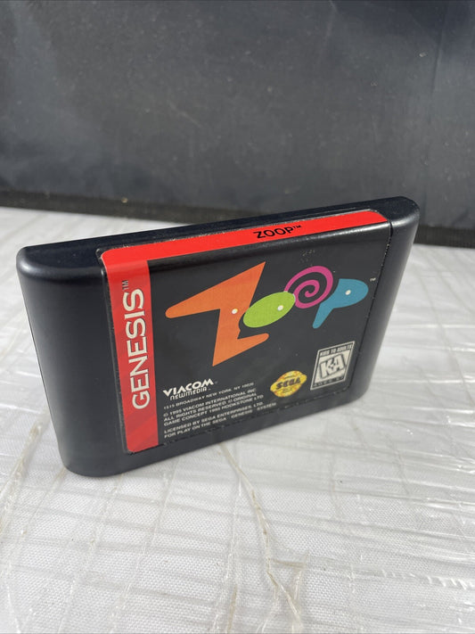 Sega Genesis - ZOOP - (GOOD Tested & Guaranteed) - Classic Retro Video Game