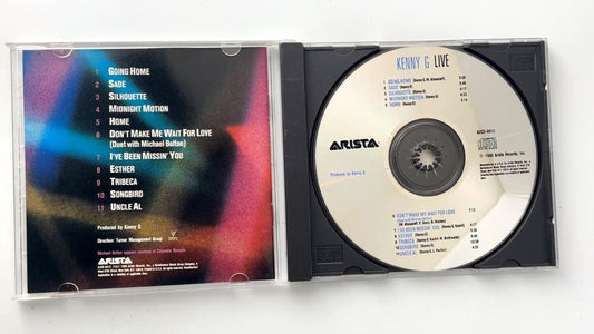 Kenny G - Live CD 1989 Duet with Michael Bolton Jazz Arista