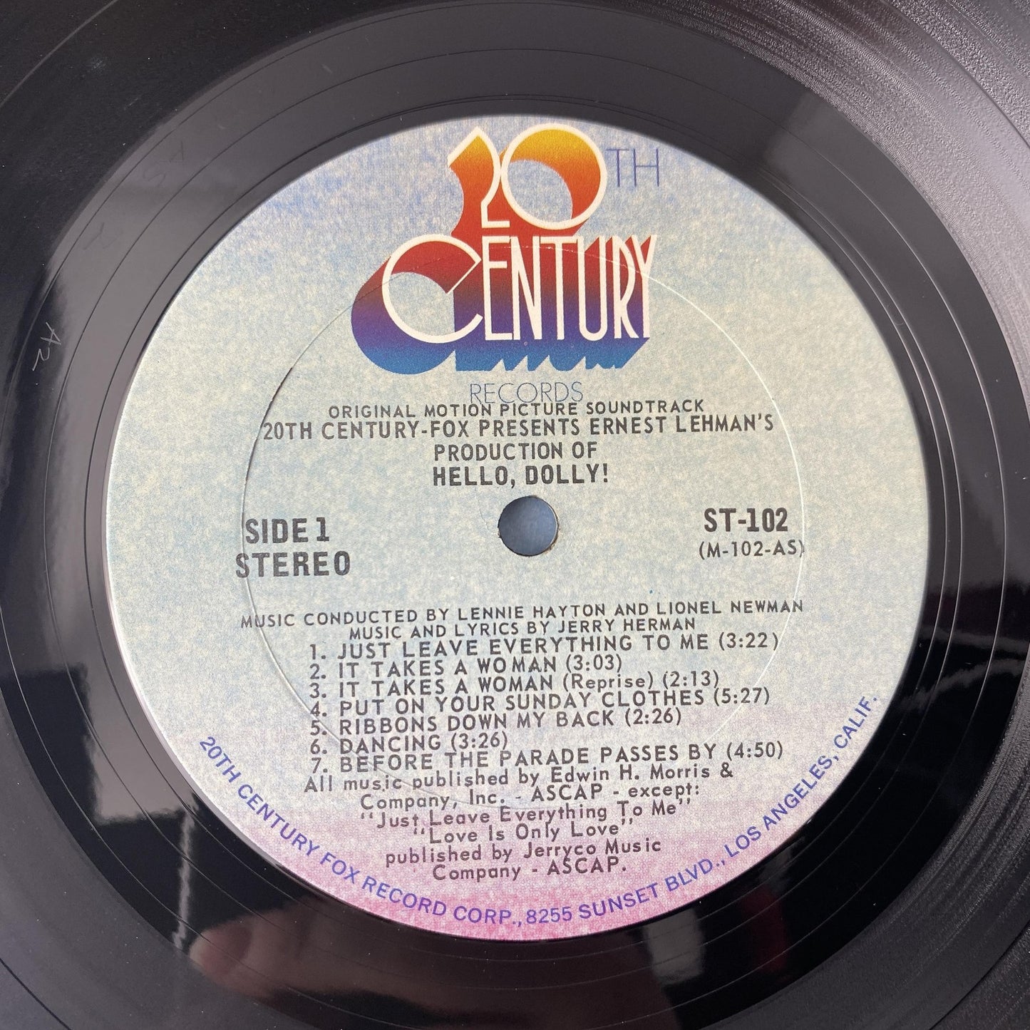 Vintage Hello Dolly 12" Black Vinyl LP 1969 20th Century Musical Soundtrack