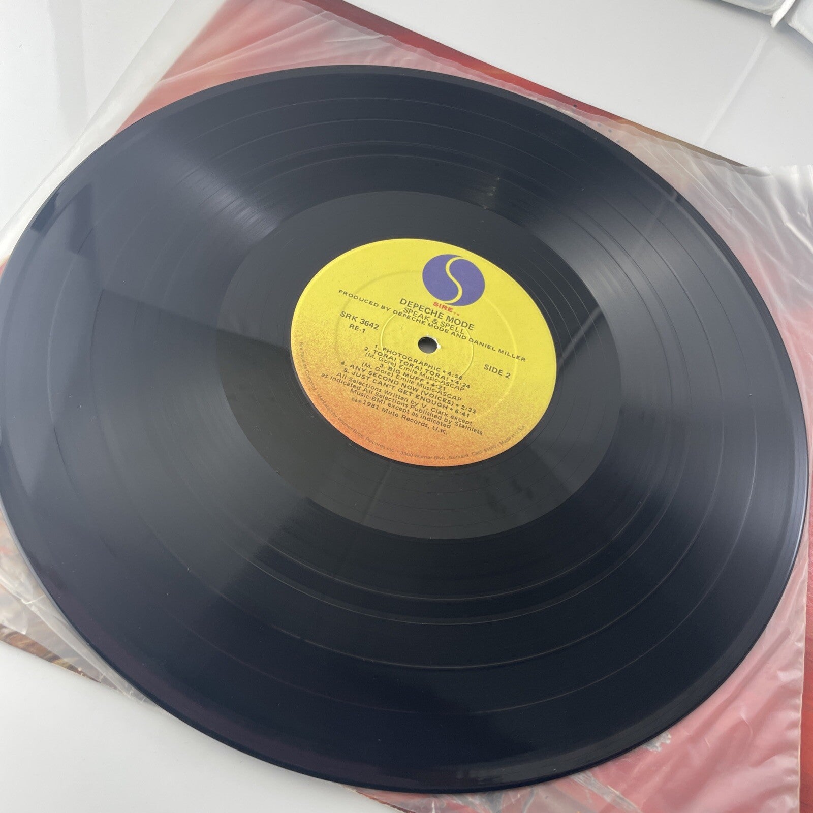 DEPECH MODE 1981: Speak & Spell LP 33 RPM Vinyl 12" Sire Record Los SRK 3642 VG