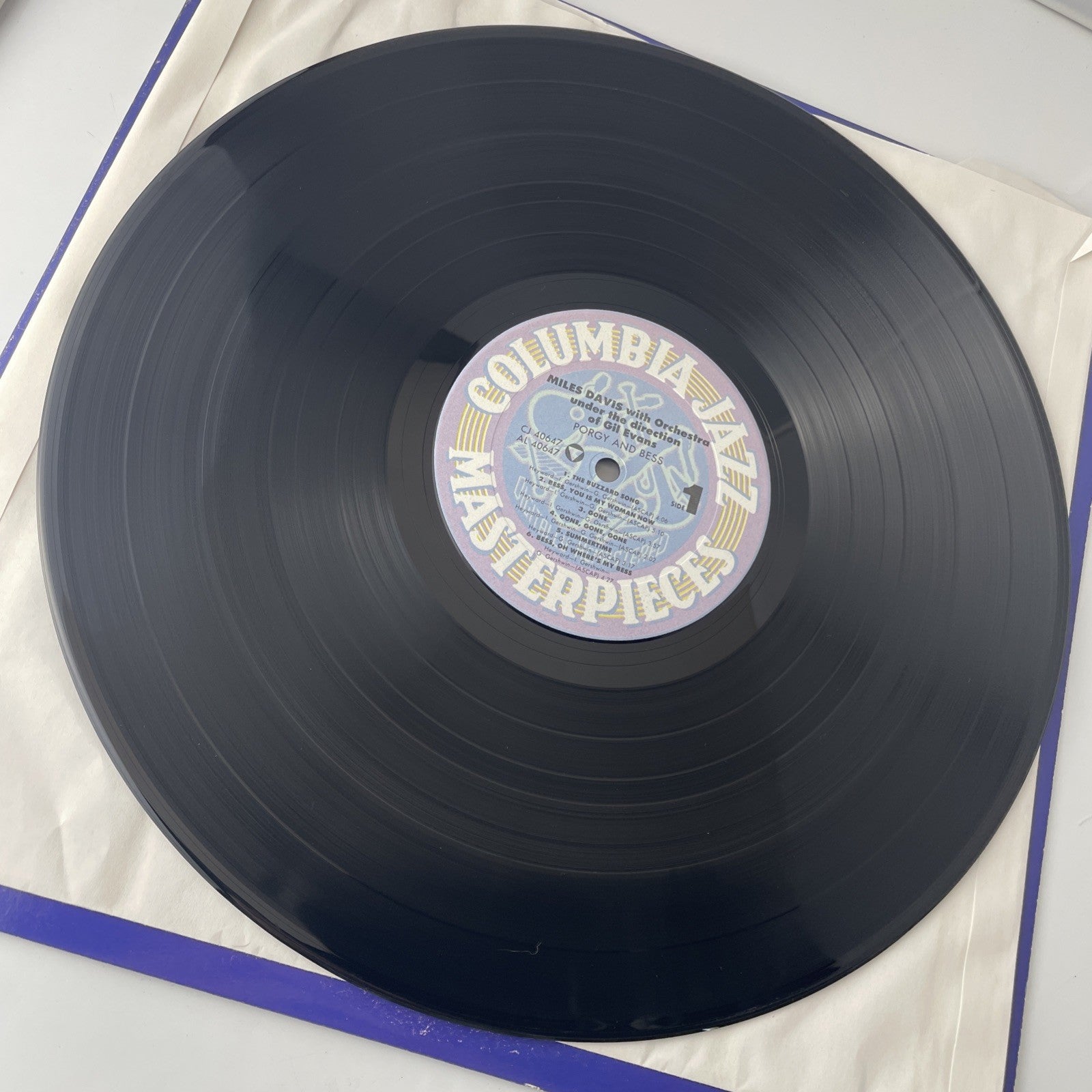 Miles Davis LP Porgy and Bess Gil Evans M-/M- Very Good W/ Columbia Jazz Poster