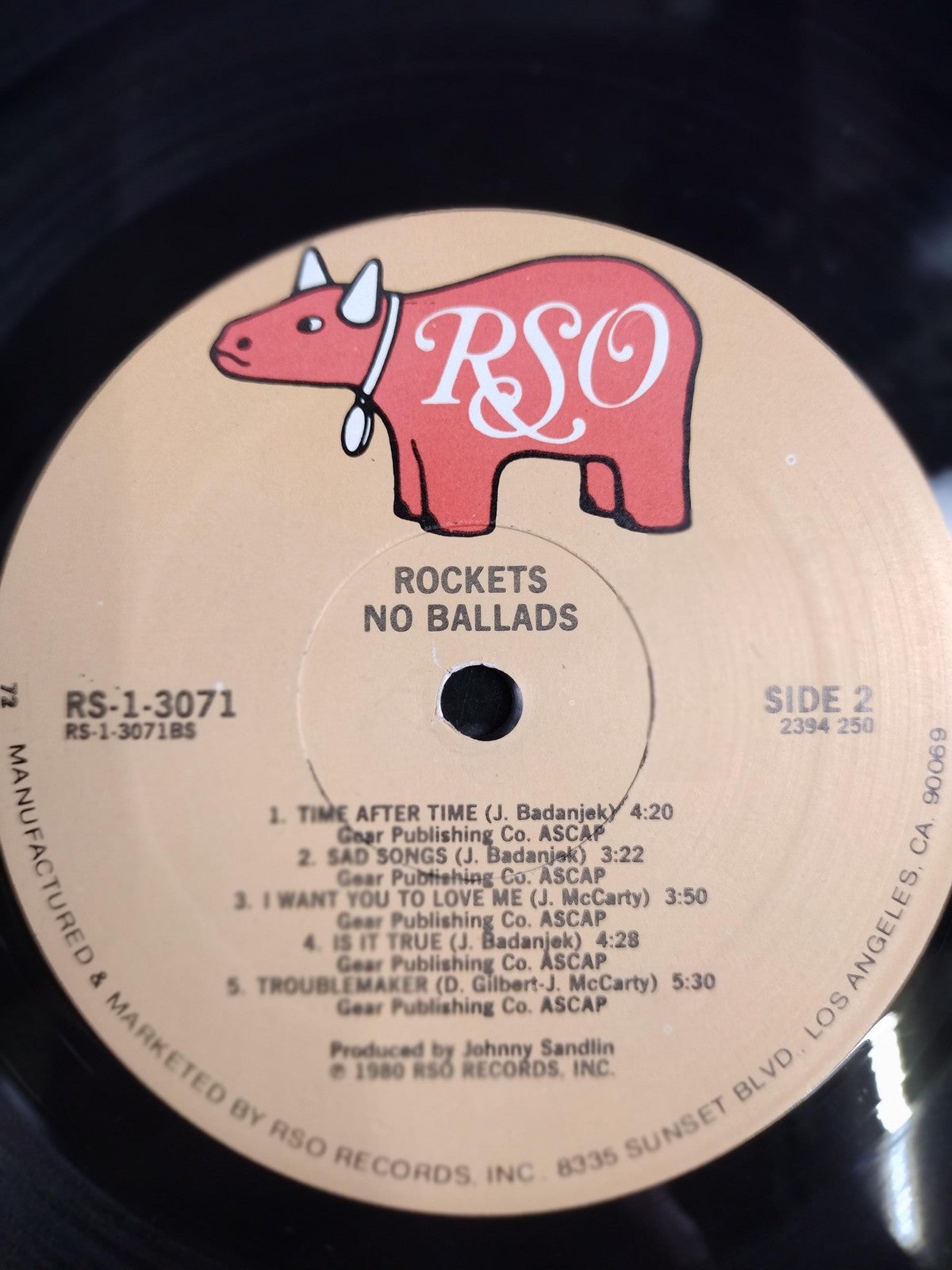 Vintage The Strokes 12" Vinyl LP No Ballads RSO Black Classic Hard Rock 1980