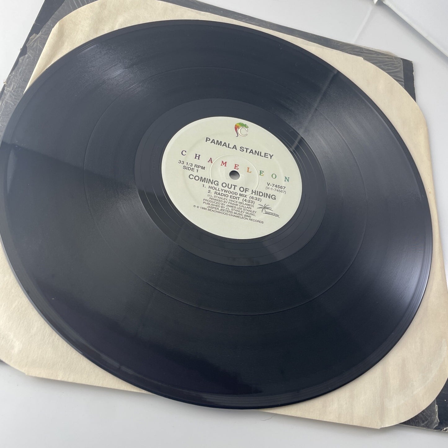 PAMALA STANLEY Coming Out Of Hiding 12" Single 1990 Vinyl Chameleon