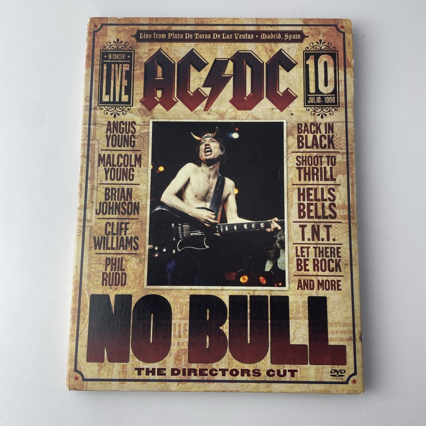 AC/DC: No Bull: the Director's Cut (DVD, 1996) Very Good Used