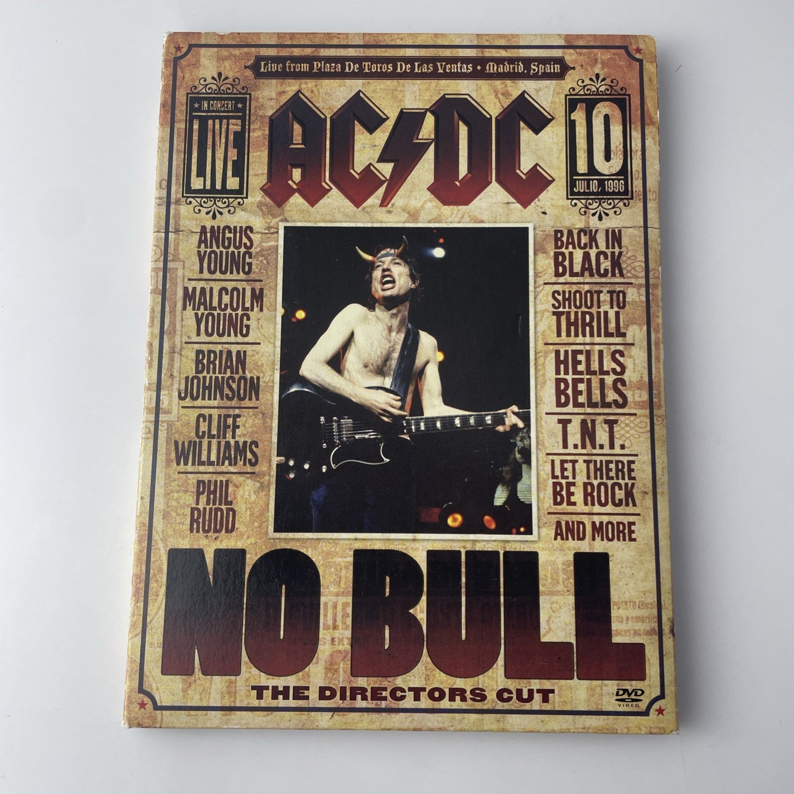 AC/DC: No Bull: the Director's Cut (DVD, 1996) Very Good Used
