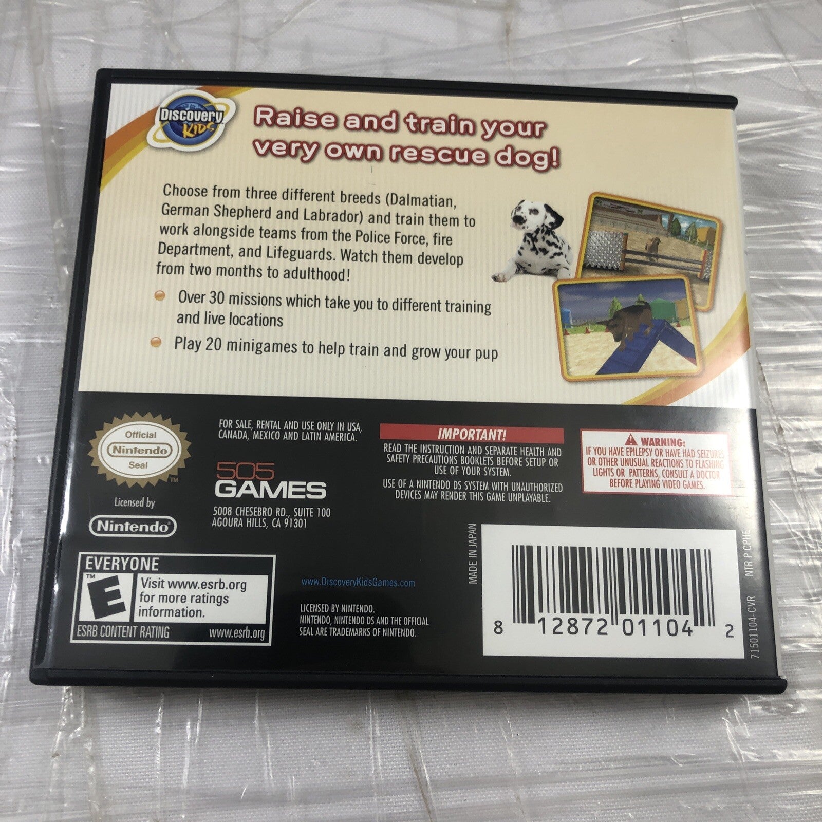 Discovery Kids: Puppy Playtime (Nintendo DS, 2009) Complete and Tested