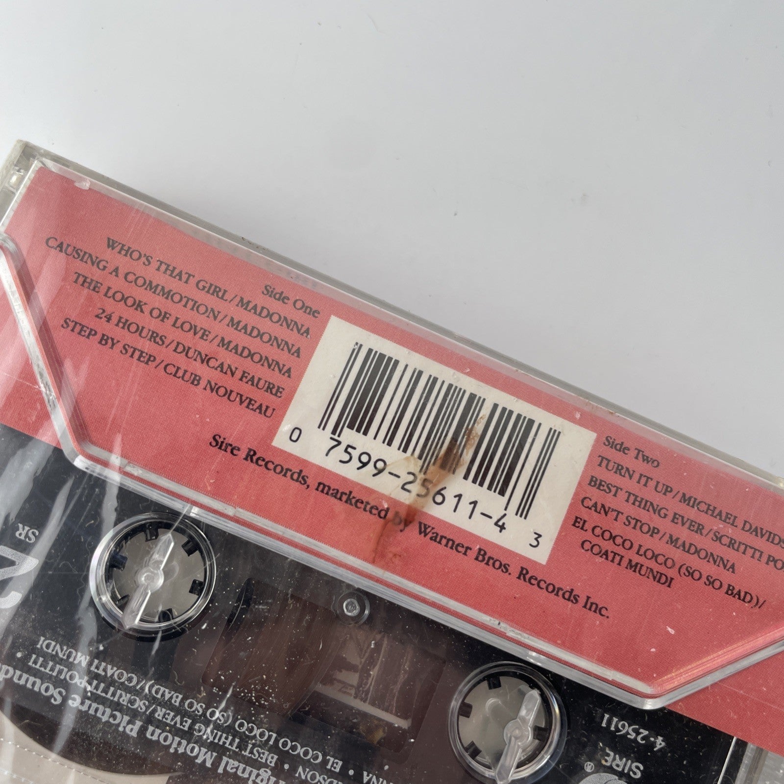 Cassette Tape WHO'S THAT GIRL Movie MADONNA Original Motion Picture Soundtrack