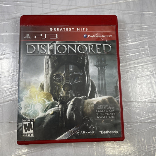 Dishonored (Sony PlayStation 3, 2012) PS3 GAME  Tested Very Good Disc