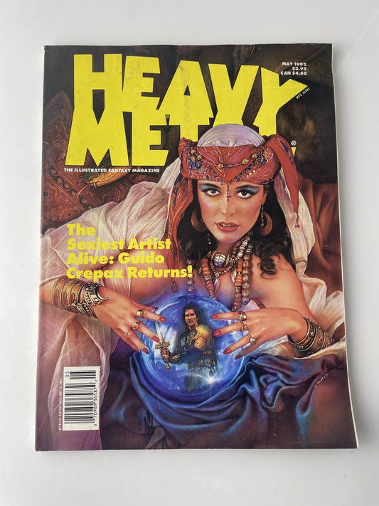Vintage Heavy Metal Magazine May 1992 Guido Crepax Arzach Fantasy Comic Book