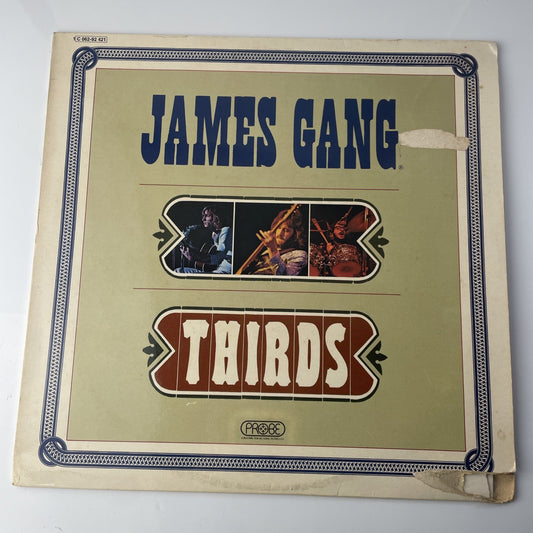 German Pressing JAMES GANG - THIRDS VINYL LP 1971 VG - COMBINED SHIP Probe Label