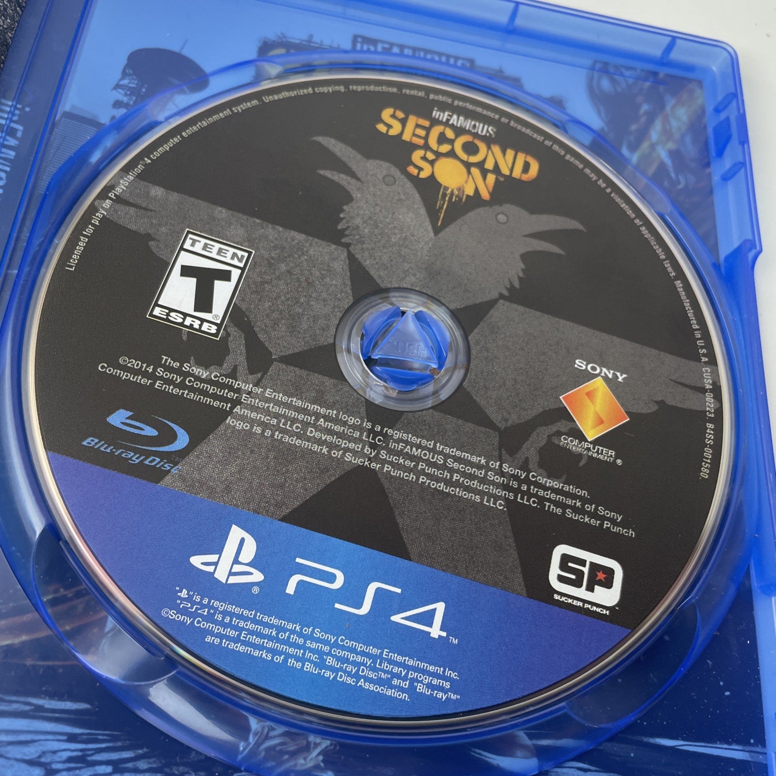 Infamous: Second Son - Sony PlayStation 4 Tested Very Good Condition