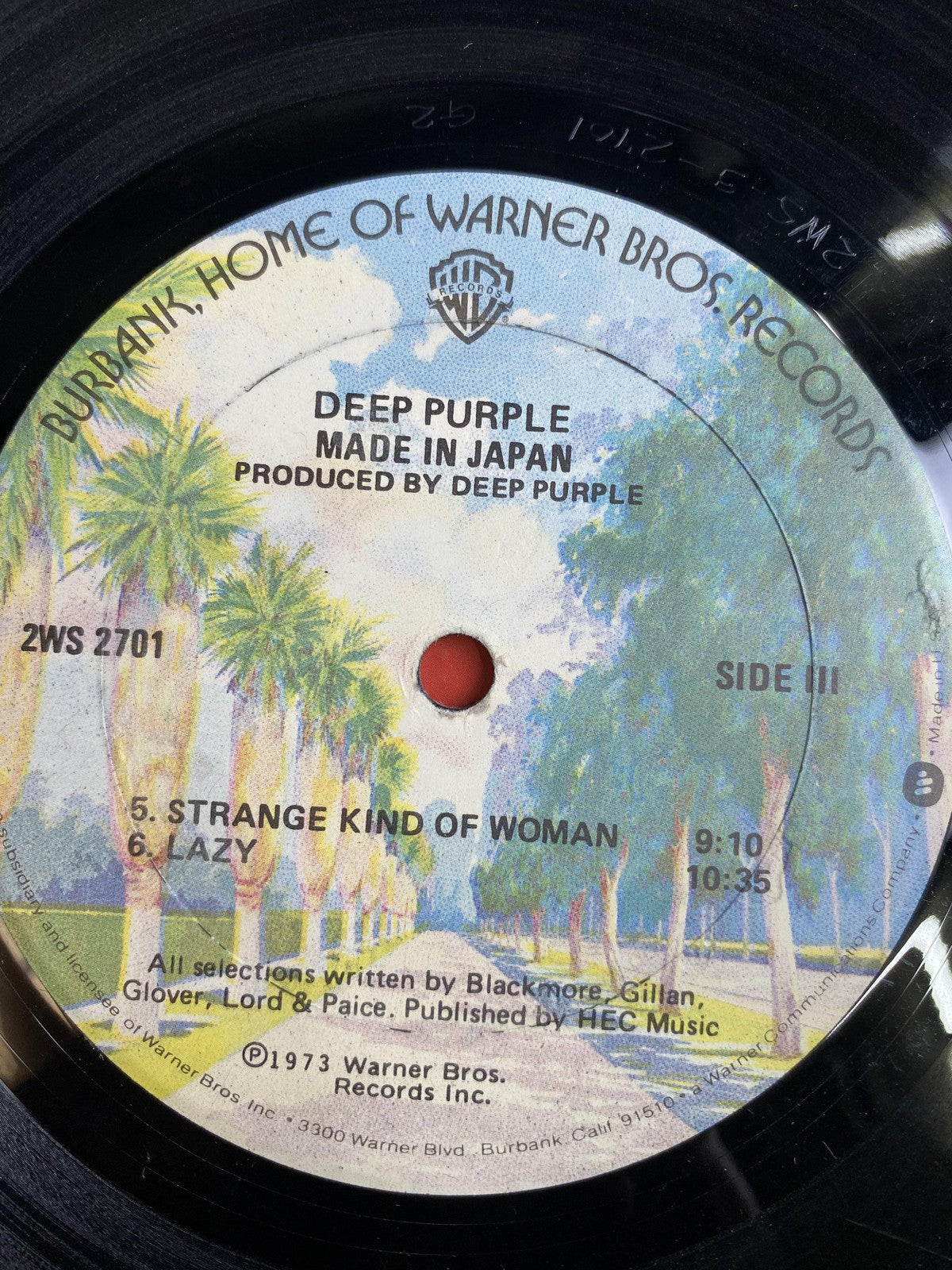 Vintage Deep Purple Made In Japan 2xLP Vinyl 1973 Warner Live Classic Rock Album