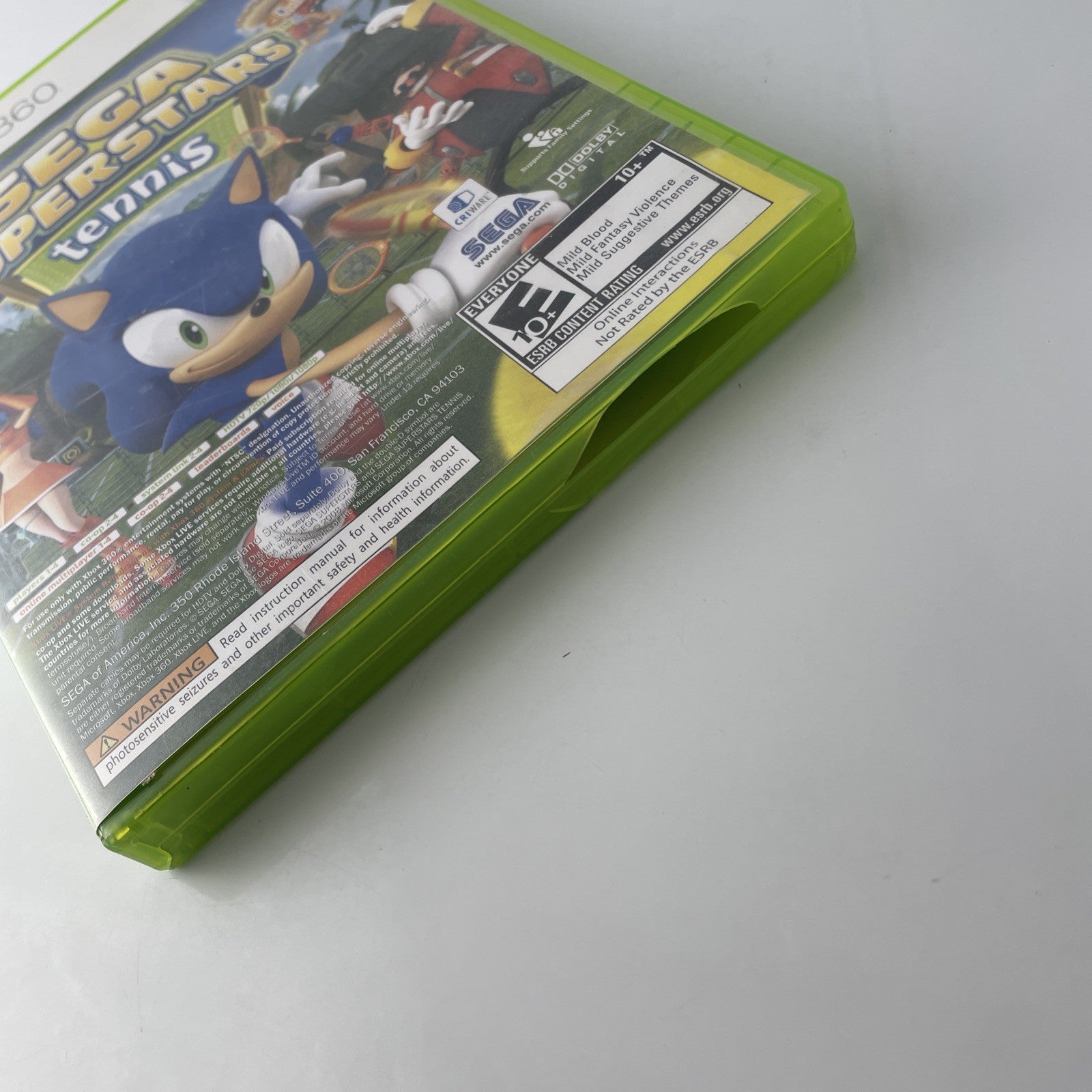 Sega Superstars Tennis (Xbox 360) CIB Complete W/ Manual Tested