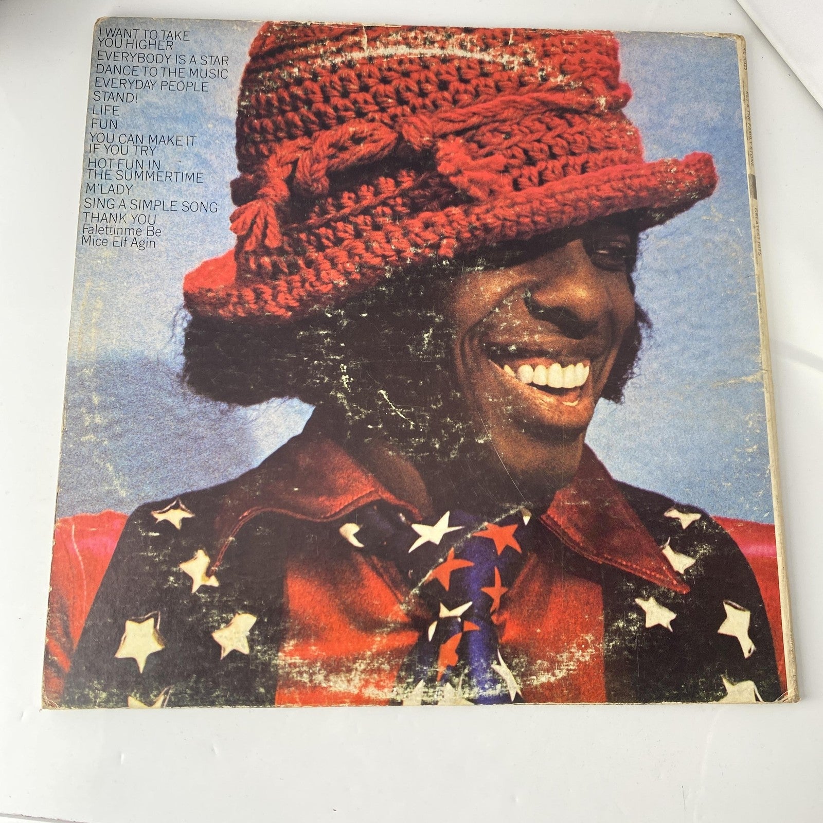 Vintage Sly & The Family Stone Greatest Hits 12" Black Vinyl LP 1970 Epic Funk