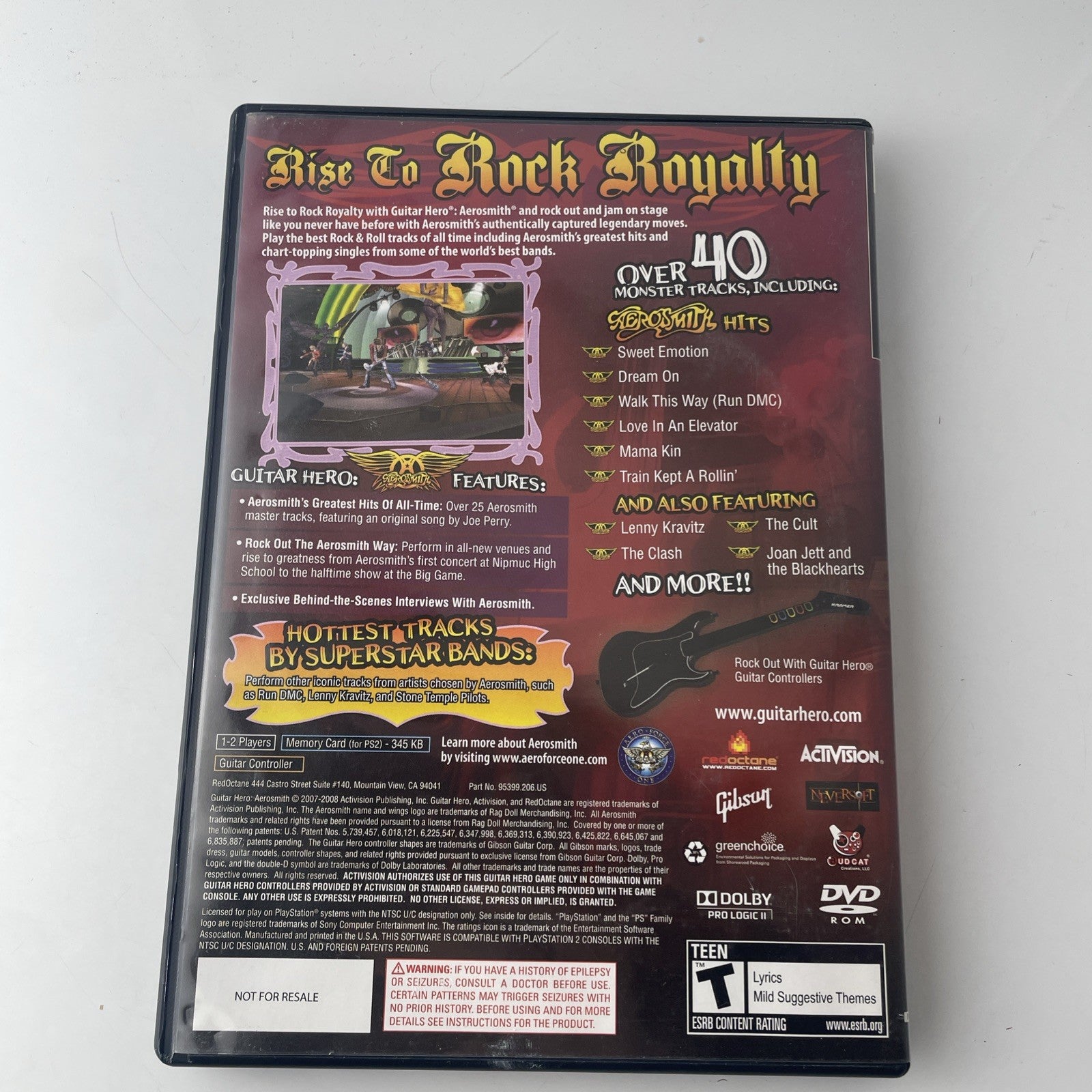 Guitar Hero Aerosmith PlayStation 2 PS2 Complete Tested