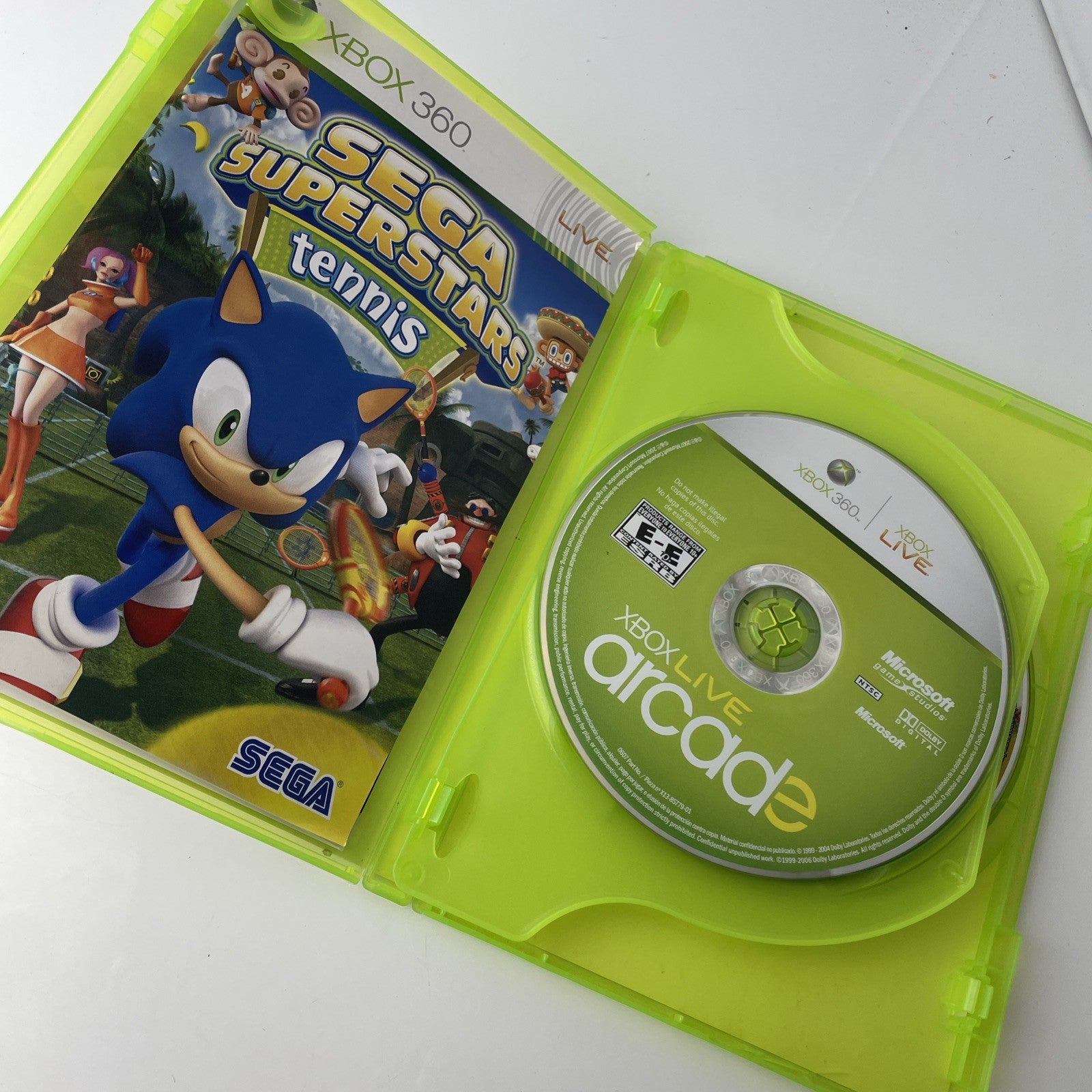 Sega Superstars Tennis (Xbox 360) CIB Complete W/ Manual Tested