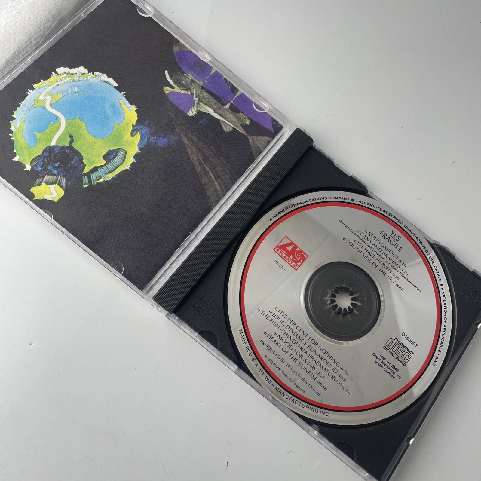 Yes - Fragile (CD, 1972) Sd19132-2 Very Good Condition