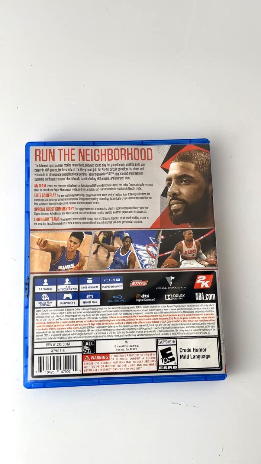 NBA 2K18 PS4 Video Game Kyrie Irving Multiplayer Sports