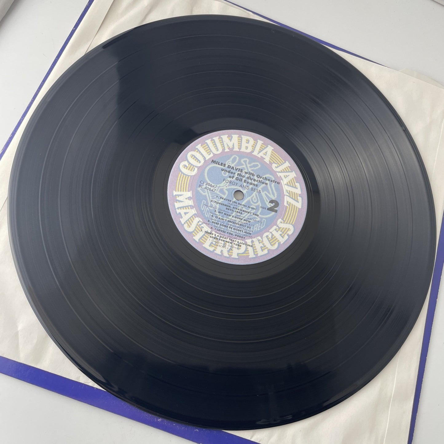 Miles Davis LP Porgy and Bess Gil Evans M-/M- Very Good W/ Columbia Jazz Poster