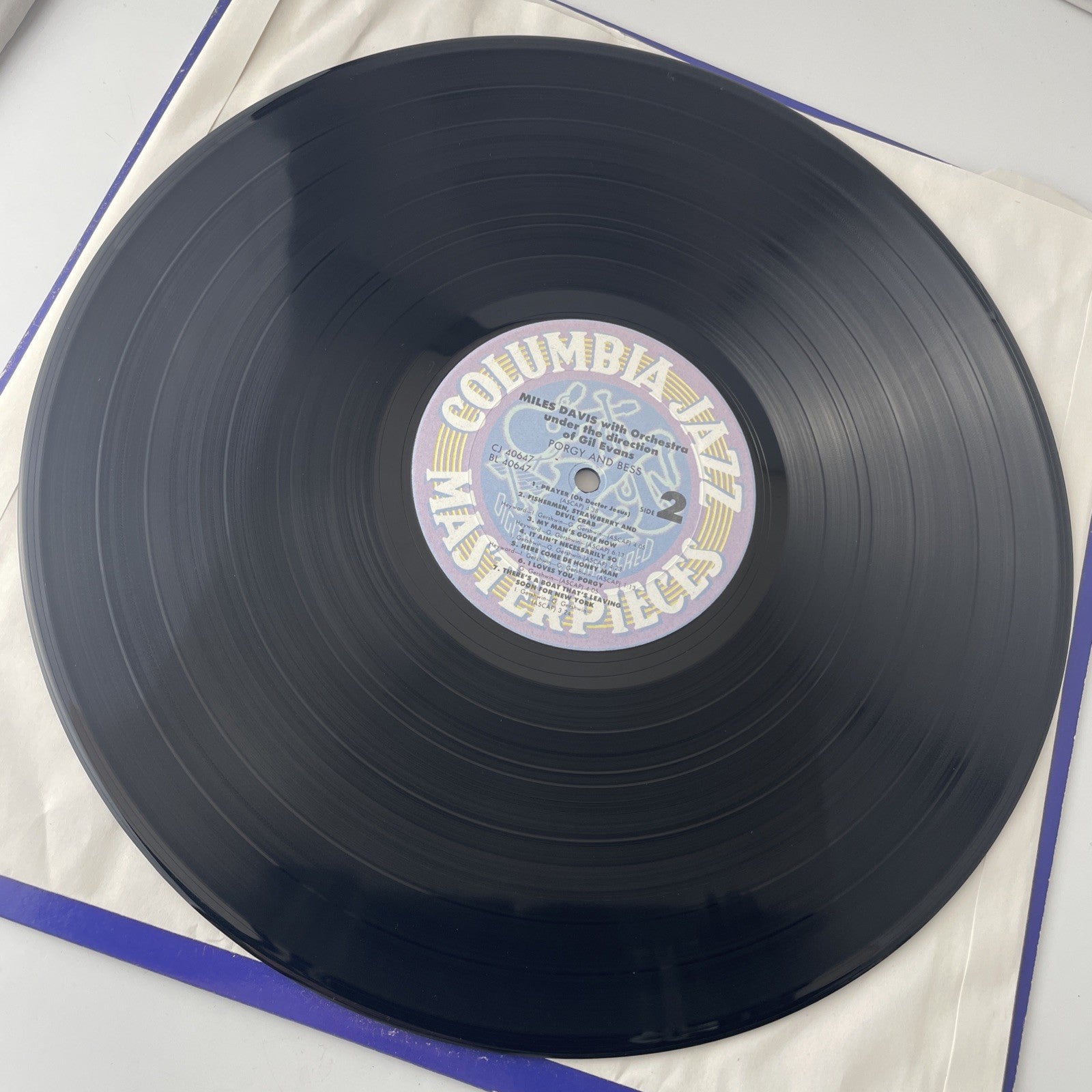 Miles Davis LP Porgy and Bess Gil Evans M-/M- Very Good W/ Columbia Jazz Poster