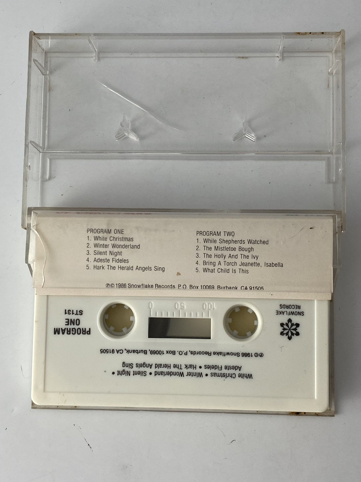 Musical Sounds of Christmas Cassette 1986 Snowflake Records Holiday Music