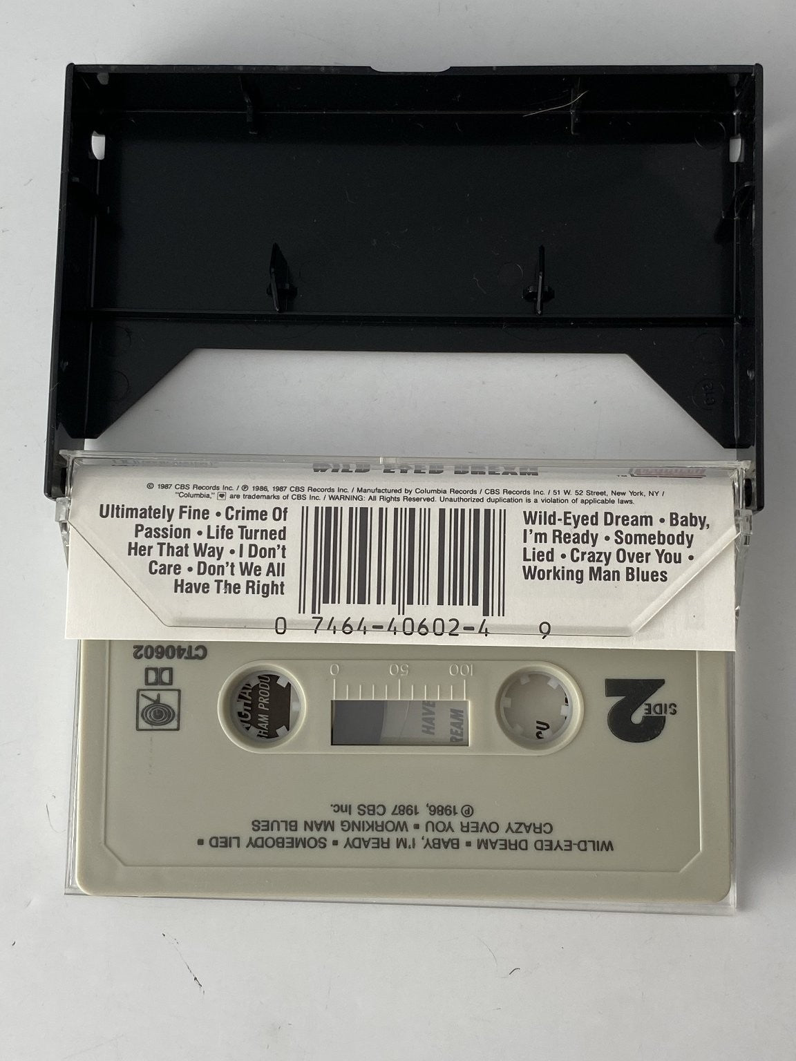 Ricky Van Shelton Wild-Eyed Dream Cassette 1987 Columbia Country