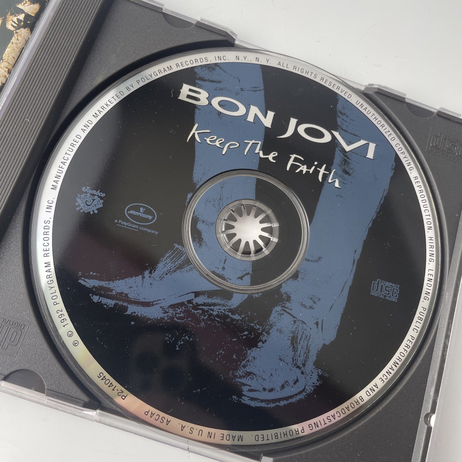 Bon Jovi Keep The Faith CD 1992 PolyGram Records Very Good