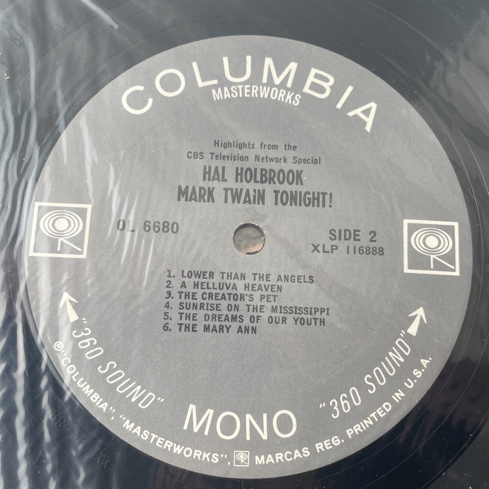 Hal Holbrook Mark Twain Tonight Higlights From The Cbs Special LP Vinyl Record