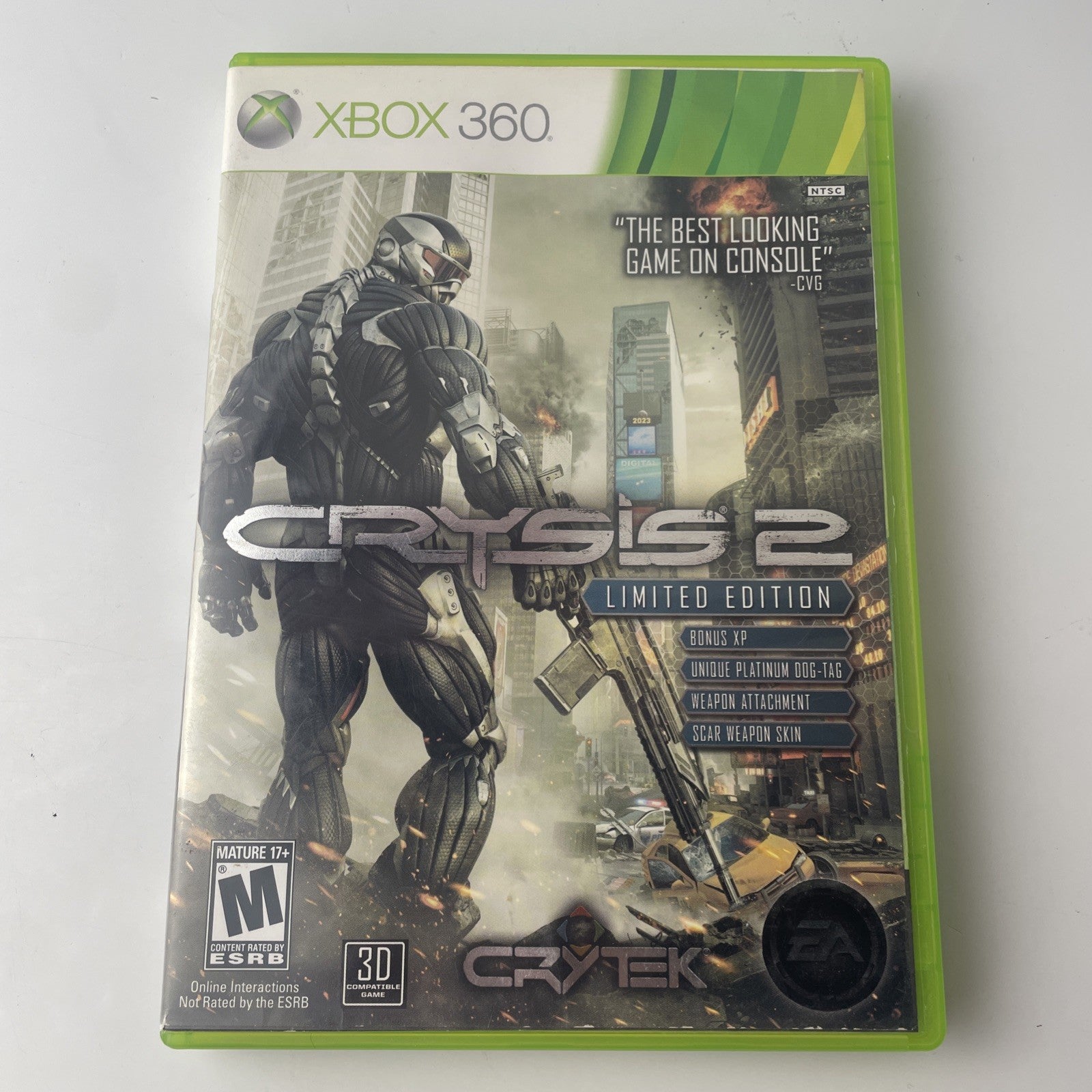 Crysis 2 LMTD Ed. - Microsoft Xbox 360 - Tested Very Good