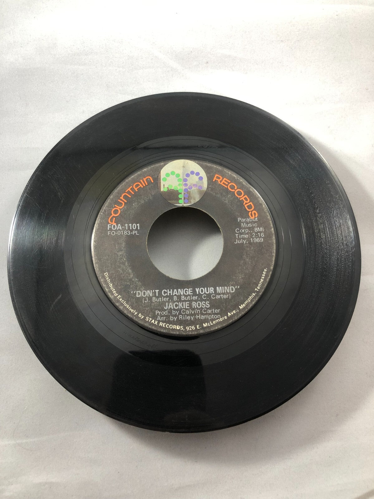 Jackie Ross – Don't Change Your Mind / Who Could Be Loving You 45 RPM RECORD G