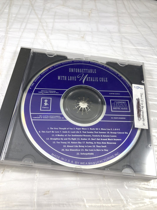 Natalie Cole With Love Unforgettable CD See Pics Very Good Disc