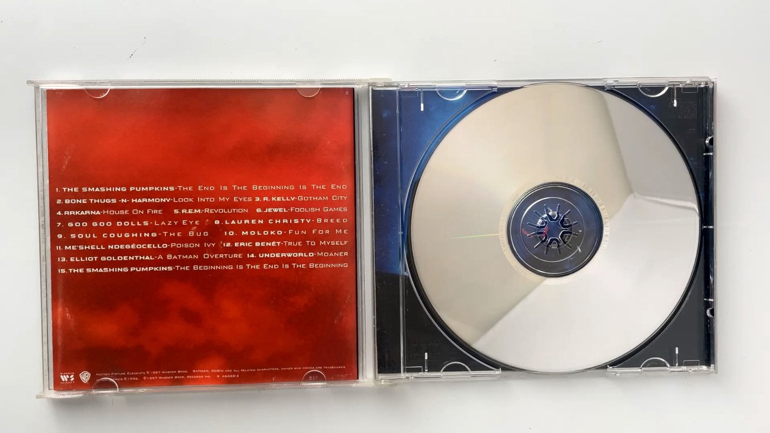 Batman & Robin Soundtrack CD 1997 Various Artists Rock Pop Warner Bros