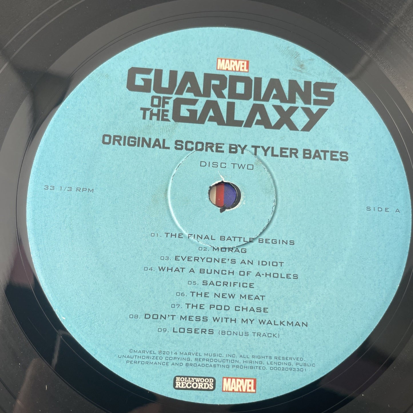 Marvel Guardian's of The Galaxy Deluxe Vinyl Records Edition Double Album