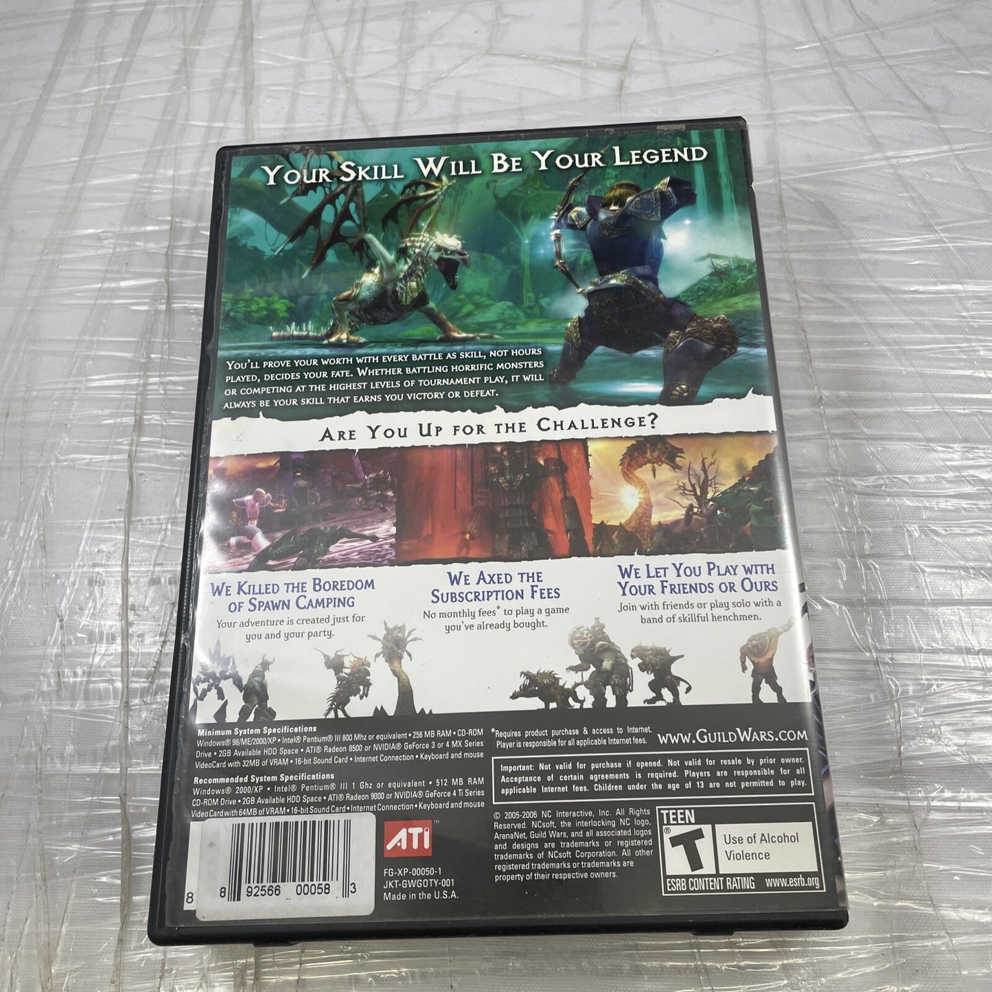 Pc Game Lot Of 4 Guild Wars All Expansion Cd Set Posters, Discs, Manual