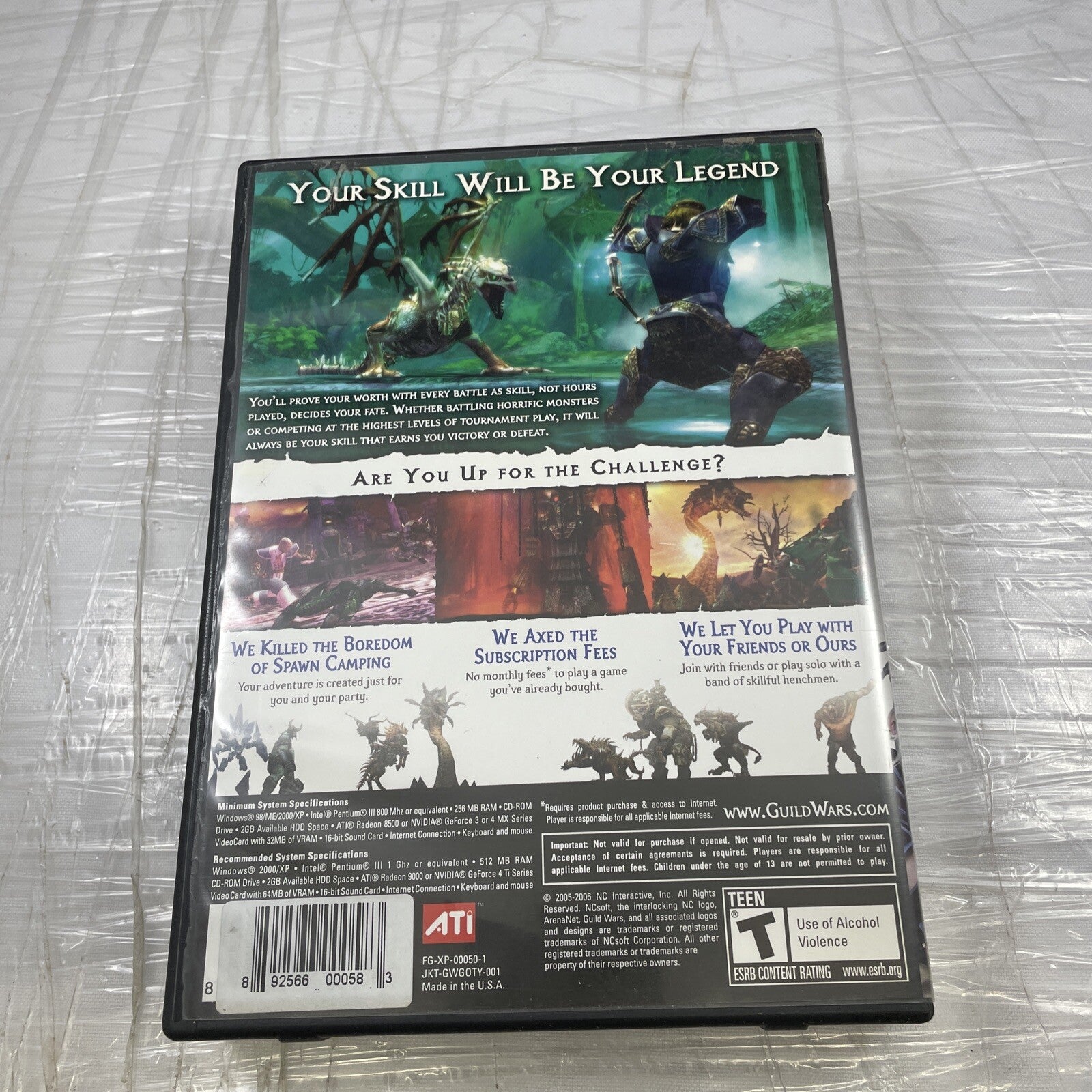 Pc Game Lot Of 4 Guild Wars All Expansion Cd Set Posters, Discs, Manual