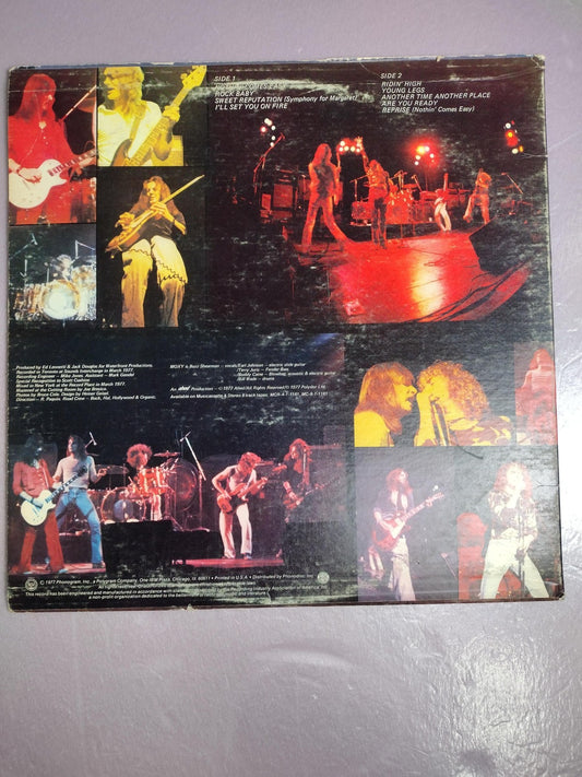 Vintage Moxy Vinyl Record Ridin' High 1977 Mercury SRM-1-1161 Hard Rock LP