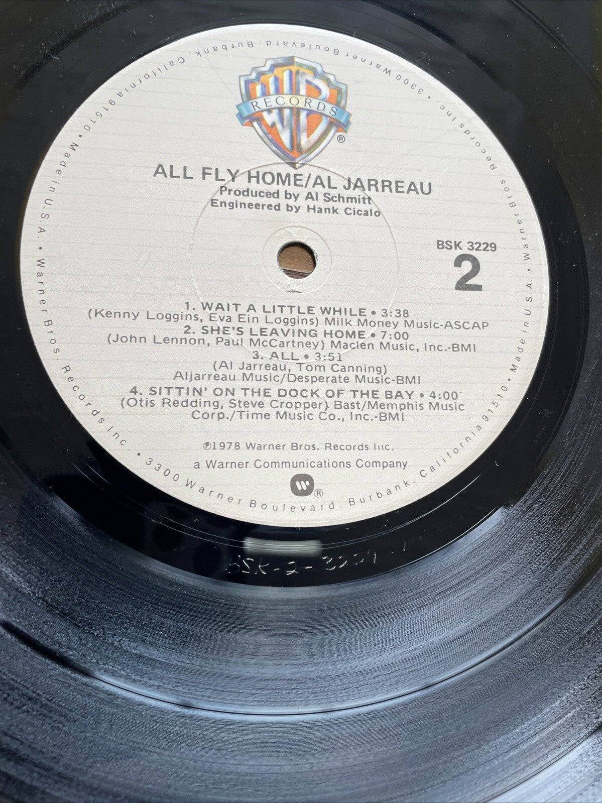 AL JARREAU All Fly Home LP Rare promo Gold Stamp 70s R&b Soul Group WB 1978