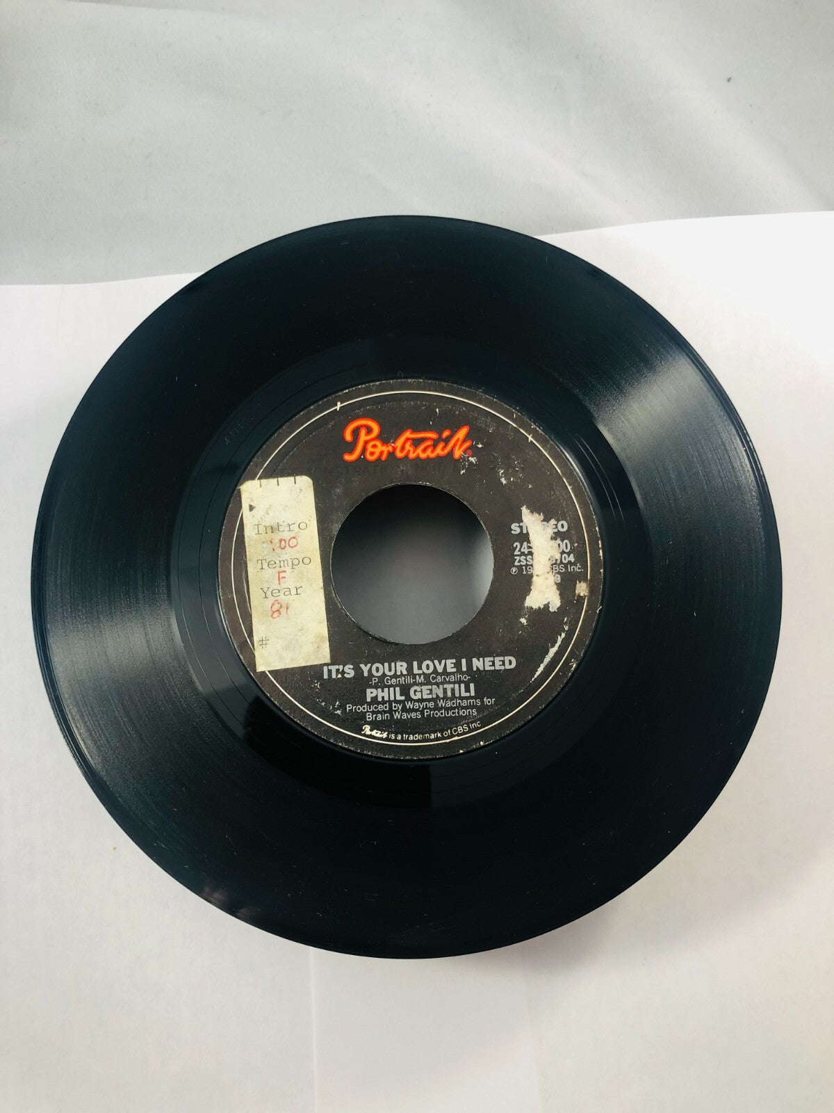 Phil Gentili - Mama Lied / It's Your Love I Need 7" VG+ Vinyl 24-02400 USA 1981