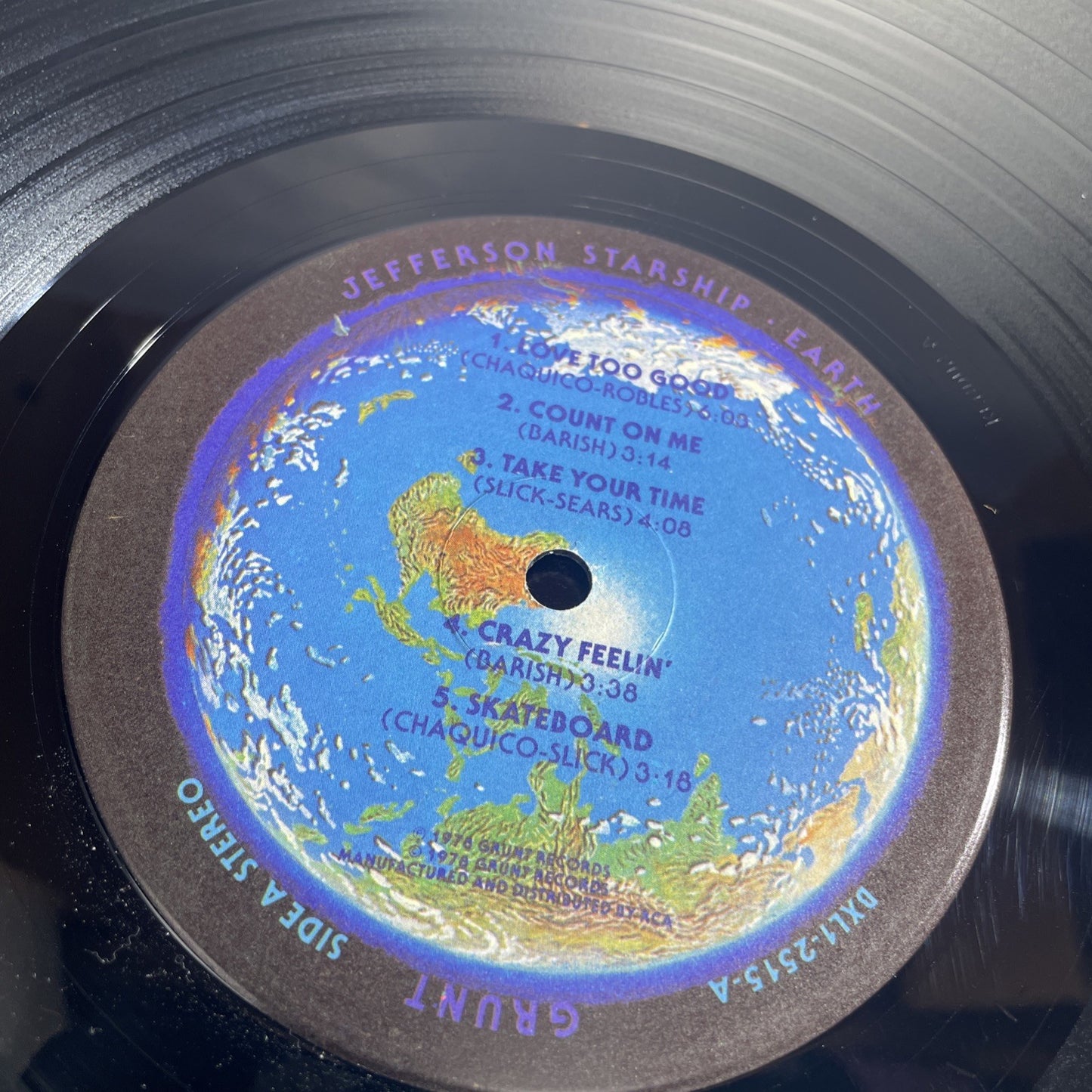 Jefferson Starship  'Earth'  Vinyl LP  Grunt  BXL1-2515  VG+ In Shrink