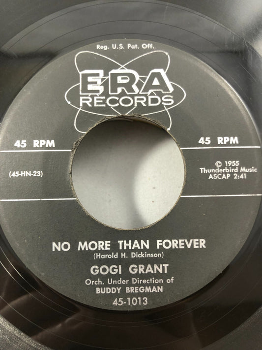 GOGI GRANT - THE WAYWARD WIND / NO MORE THAN FOREVER -  7" VINYL 45 RPM VG
